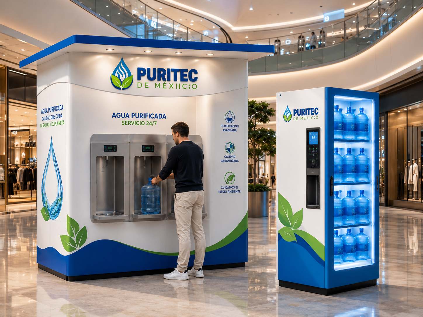 Despachador de Agua 24 Horas y Purificadoras de Agua con Ósmosis Inversa